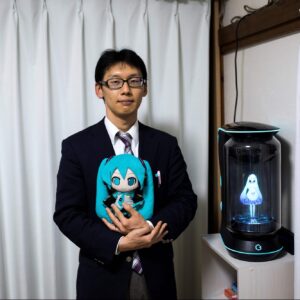 the man who married a hologram in japan can no longer communicate with his virtual wife