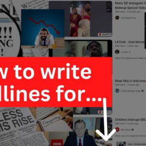 How to write headlines for copywriting, blog, ads, article and YouTube videos