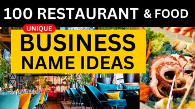 100 Unique Restaurant & Food Business Name Ideas for 2023