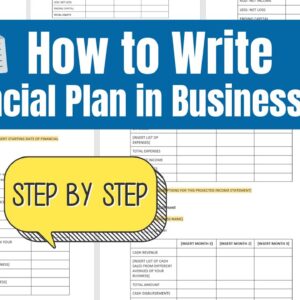 How to Write Financial plan for Business Plan Step by Step