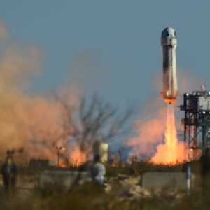 report one of jeff bezos blue origin rocket engines exploded during testing