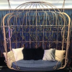 x is auctioning off its old twitter hq items including a bird cage hanging swing